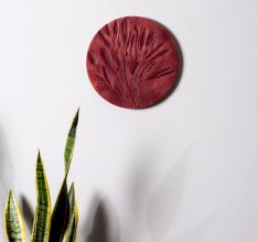Crimson Petals Wall Plate